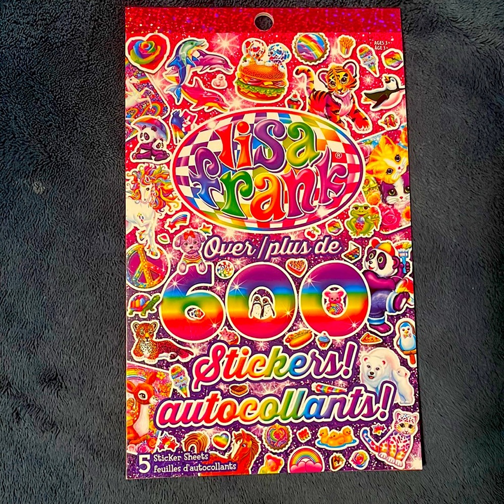 Lovely Lisa Frank Over 600 sticker book
